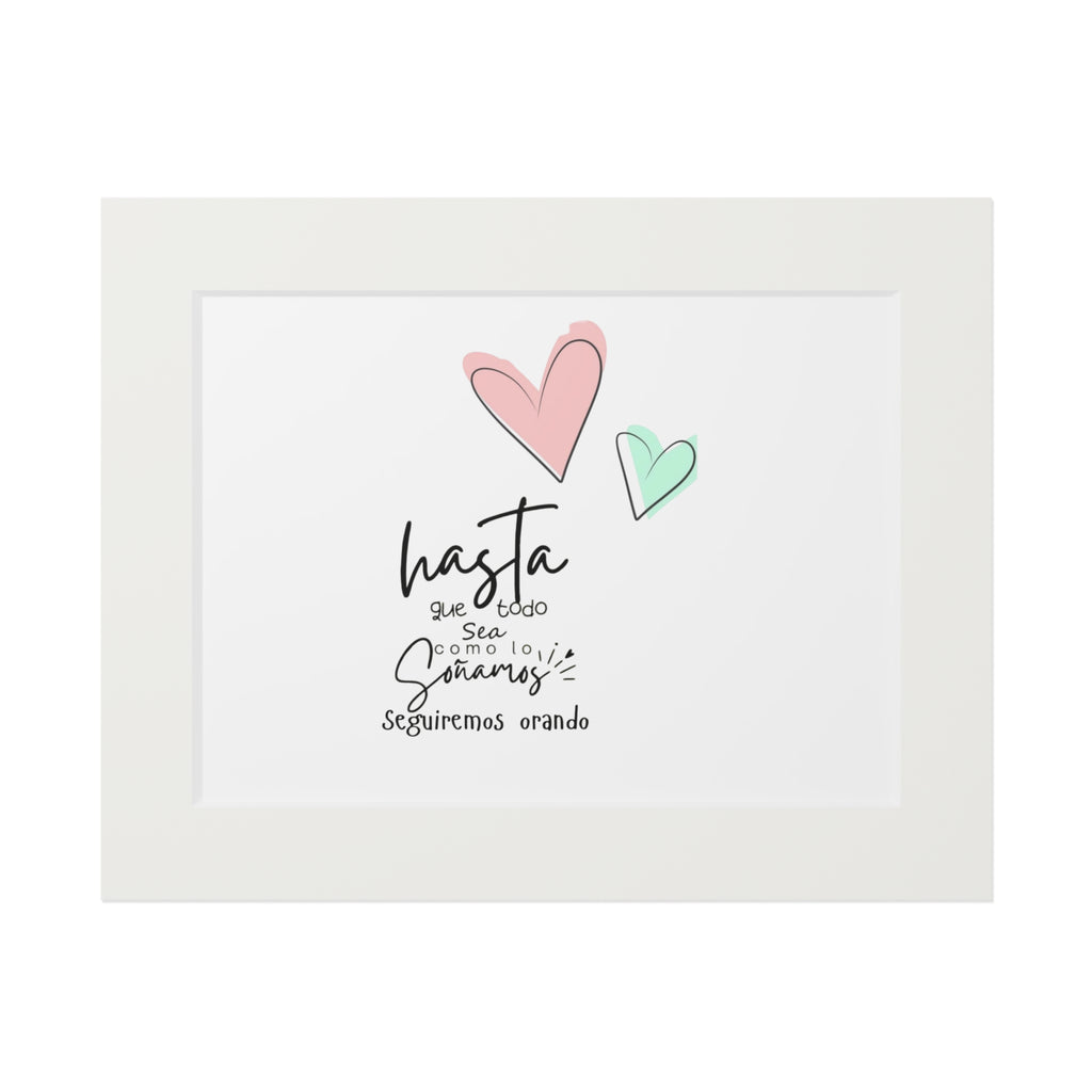 Hasta que esto se aclare Spanish quote Fine Art Print | Passepartout Paper Frame