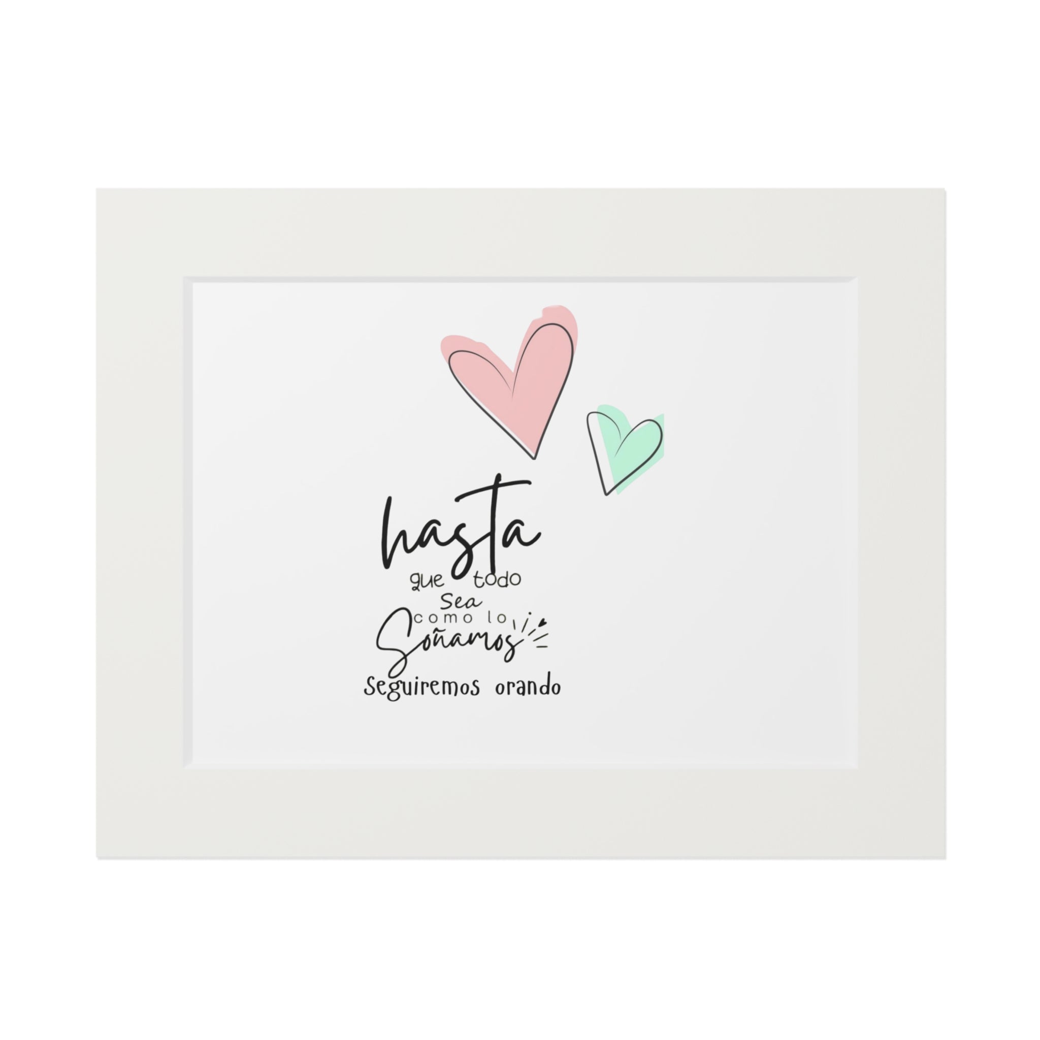 Hasta que esto se aclare Spanish quote Fine Art Print | Passepartout Paper Frame