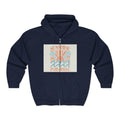 Tropical Sunset Zip Hoodie – Colorful Palm Island Graphic