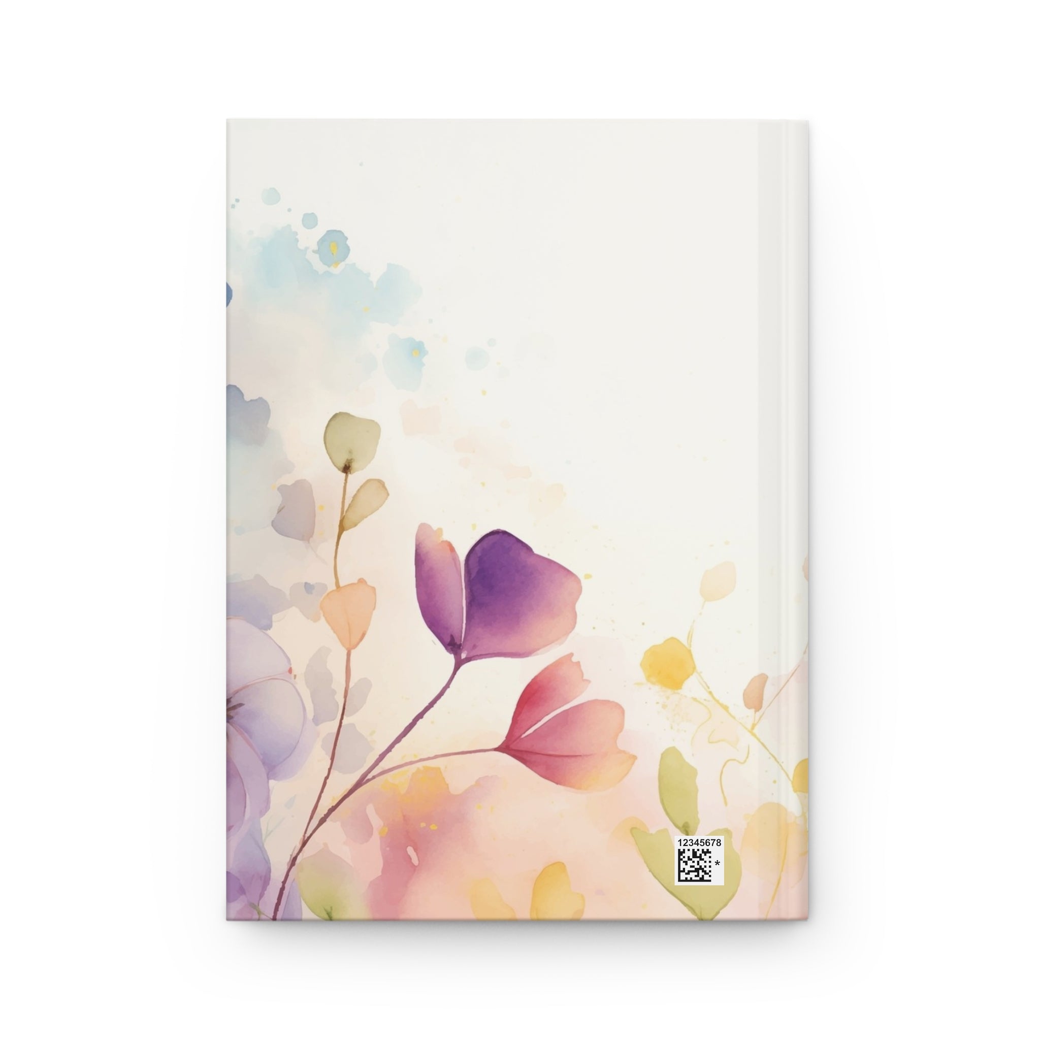 Watercolor Floral Hardcover Journal — Soft Pastel Notebook for Writing & Gifts