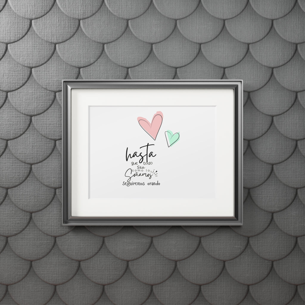 Hasta que esto se aclare Spanish quote Fine Art Print | Passepartout Paper Frame