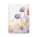 Watercolor Floral Hardcover Journal — Soft Pastel Notebook for Writing & Gifts